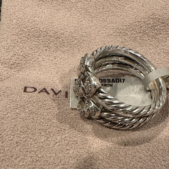David Yurman Vintage Confetti Ring w/ Diamonds in Sterling Silver - Picture 13 of 16